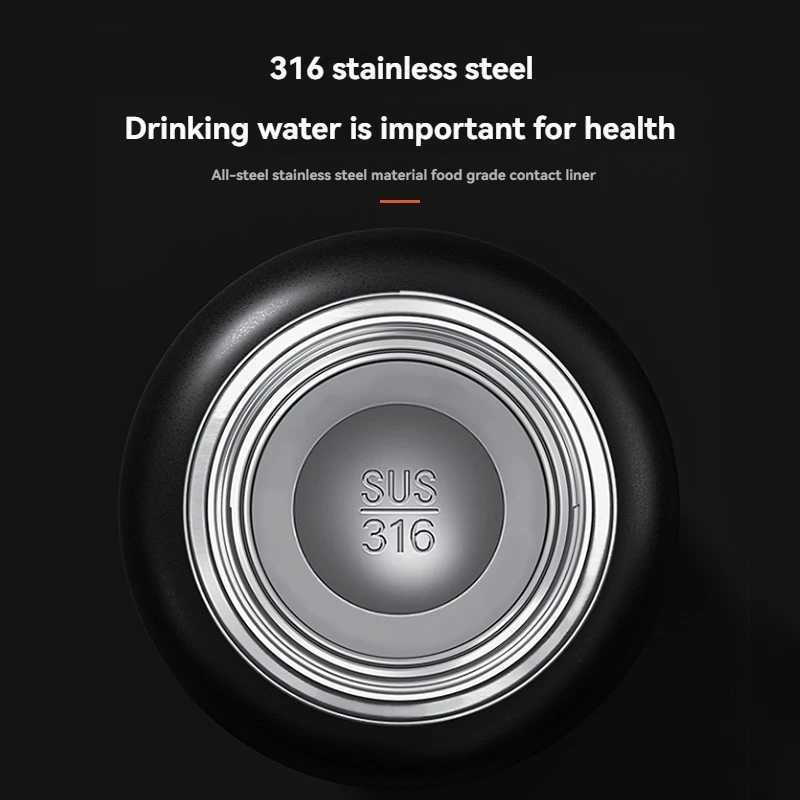 2L Thermos Insulated Water Bottle Hot Water Bottle Vacuum Flask Smart coffee drinkware cup Stainless Steel Double Wall Kettles C251008