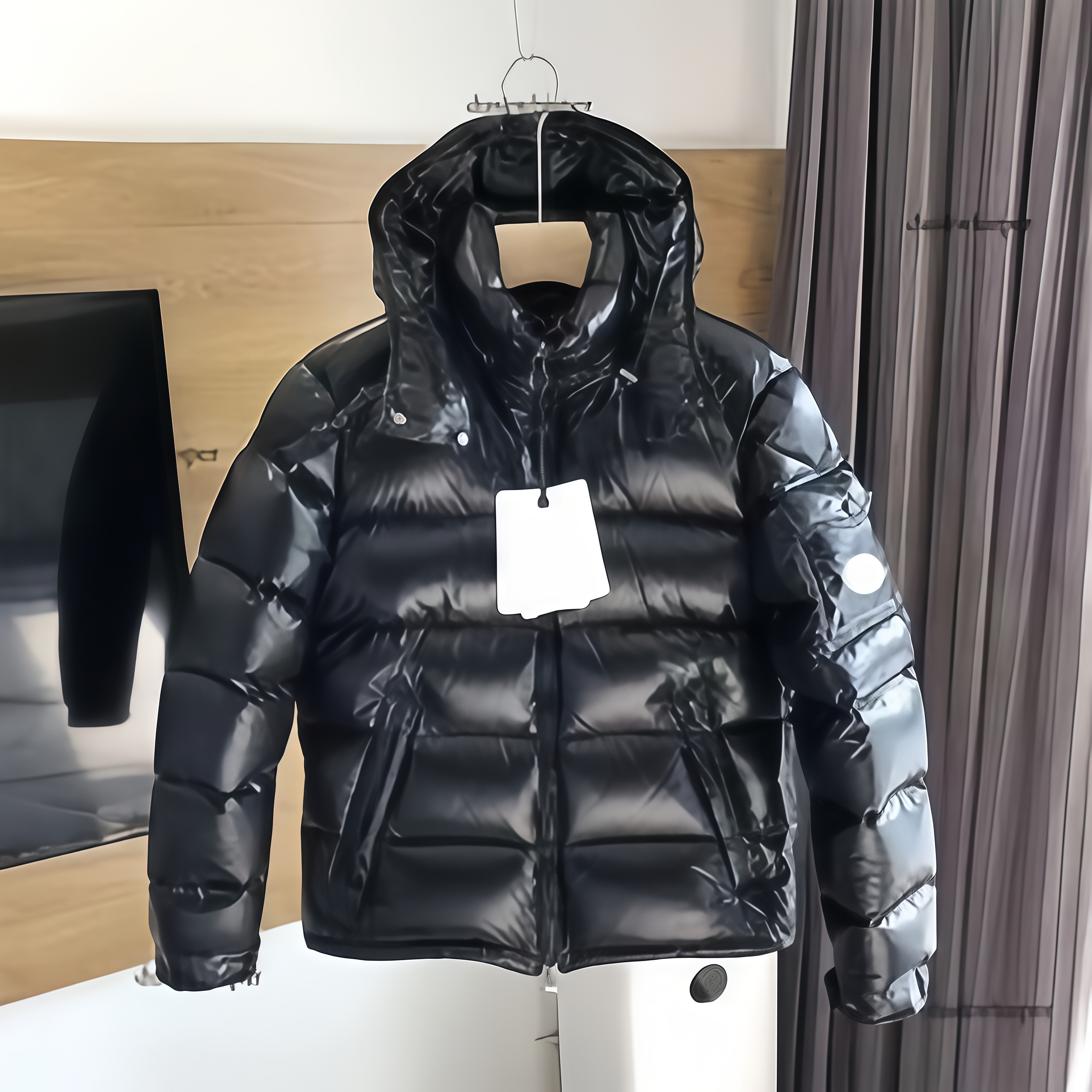 mon pufferjacket Mens Women Down Cotton Mens Mayas Jackets Letter Clothing Couple street style Designer Maya Coat Sleeves Moncleatslys coat
