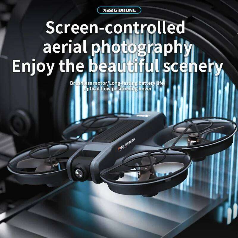 Camera Drone New Drone X226/X226vr Drones 8K Profession HD Wide Angle Camera Wifi FPV RC Helicopter Large Screen Foldable Quadcopter