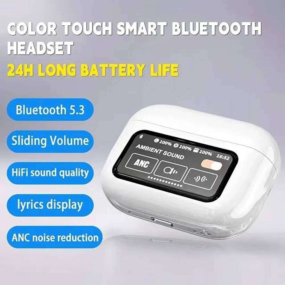 New Top A Pro Configuration Bluetooth Lcd Smart Color Screen Wireless Active Noise Reduction Super Long Battery Lifeheadset