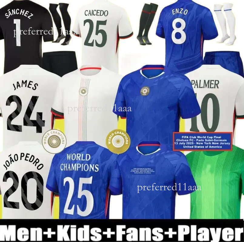 25 26Enzo fc jersey soccer jerseys CAICEDO Nkunku PALMER Disasi Mudryk Cucurella 2025 2026 football shirt SANCHO Guiu Veiga Adarabioyo JAMES COLWILL Free