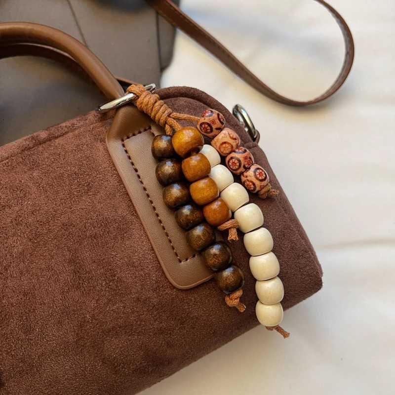 Designer Style Square Solid Faux Suede Shoder Bags 2025 Hot S Sweet Sense of Luxury Fi Handbags for Wen High Quality D251009