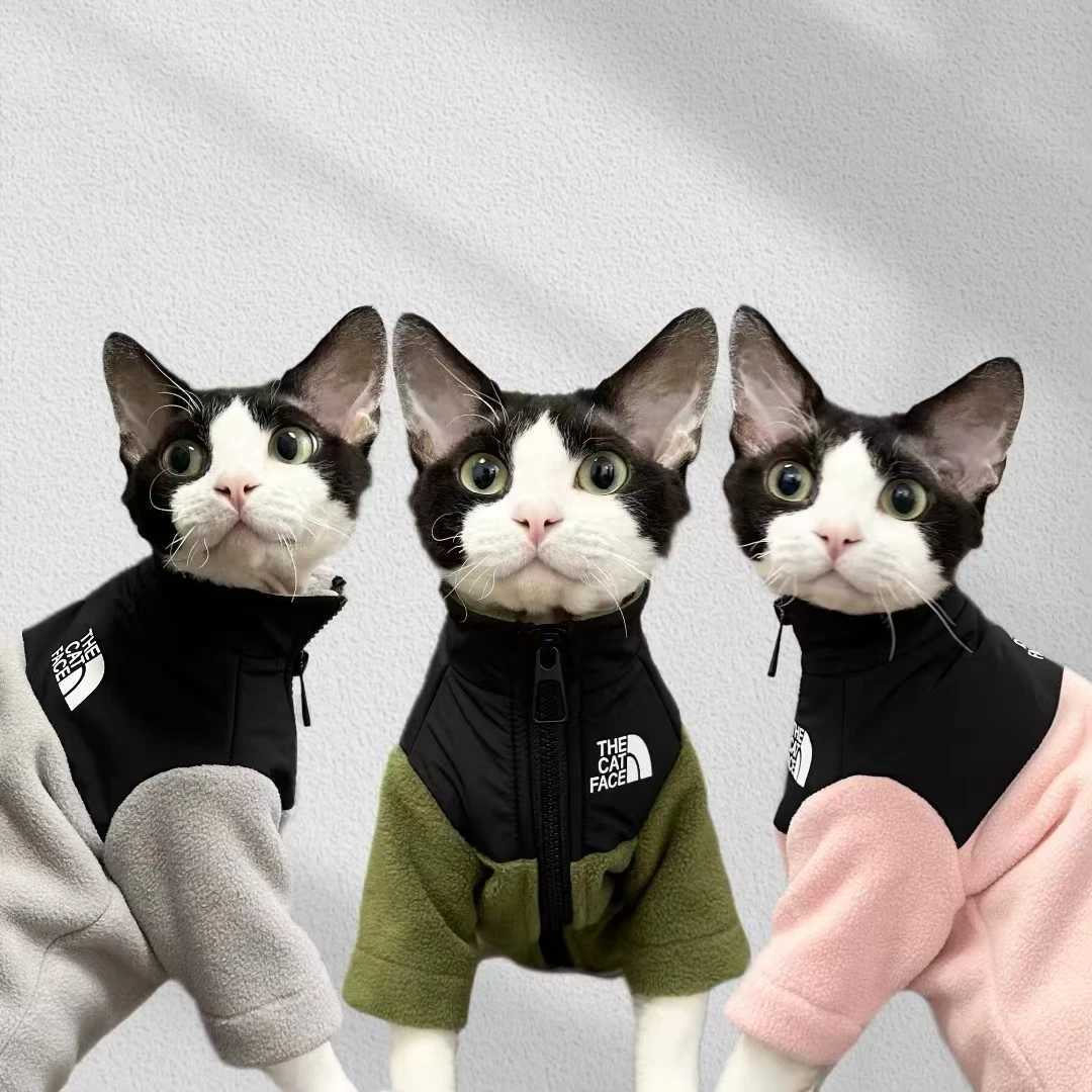 Fashion Handmade Sphynx Cat Clothes Soft Kitten Cat Jacket Luxury Warm Costumes For Sphinx Devon Cat ropa para gato C251009