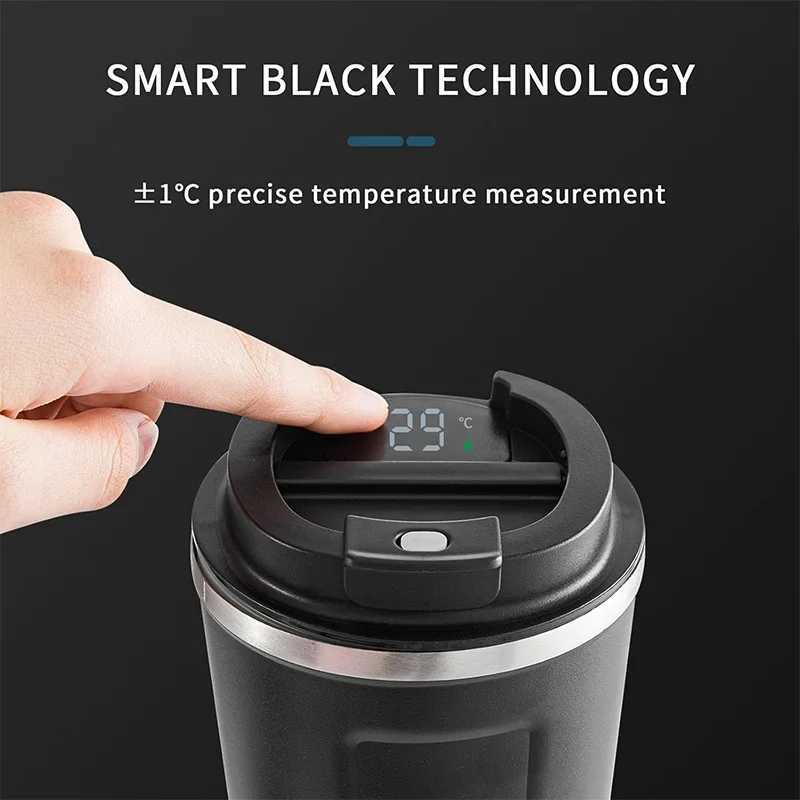 Thermos Coffee Cups 380510ml 304 Stainless Steel Vacuum Mug Business Office Coffee Tumbler C251008