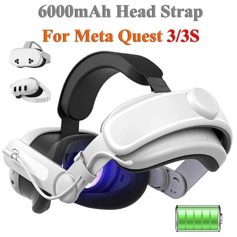 Charging Replacemet Strap For Ocus Meta Quest 33S VR set Rechargeable 6000mAh Elite Strap For Quest 3S Accessories Y251009