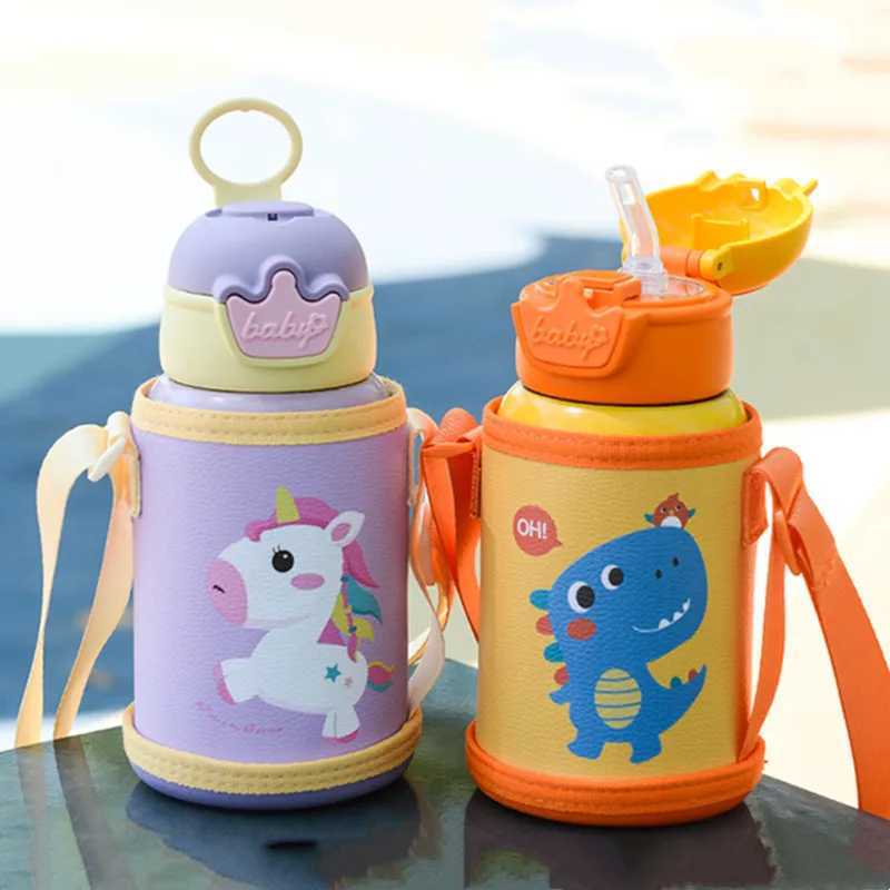 500ml Unicorn Kids Thermos Bottle Cute Childrens Thermal Water Bottle Stainless Steel Thermos Mug For Student Water Cup C2510081