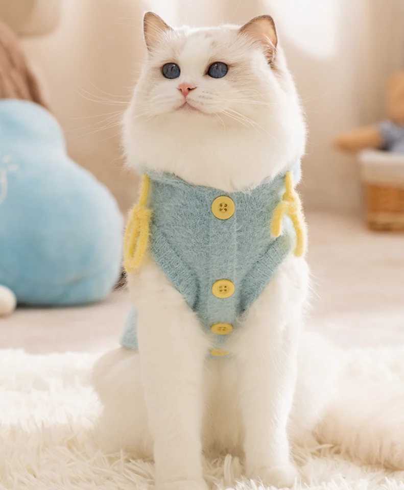 Princess Dress Knitted Sweater for Pets Puppy Costume Cat Winter Clothes Chihuahua Dog Clothes Soft Cozy Pet Apparel C251009