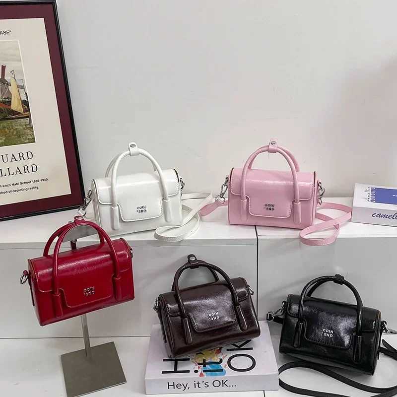 Pu Leather Shoder Bag for Wen Handbag Fi Crossbody Bags Vintage Underarm Bag Square Sahel Black D251009