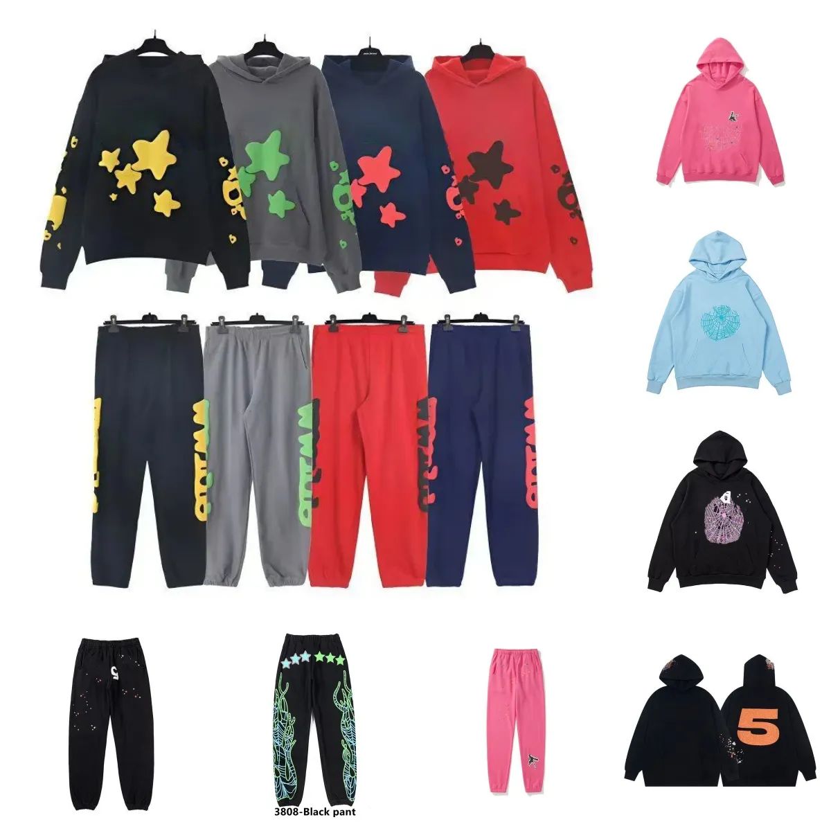 Designer Spider 2025 Hoodie Mens Thug Young Pink Men Women Hoodie Hot Spider Net Sweatshirt Spider Web Graphic Sweatshirts Pullovers Hoody Aab