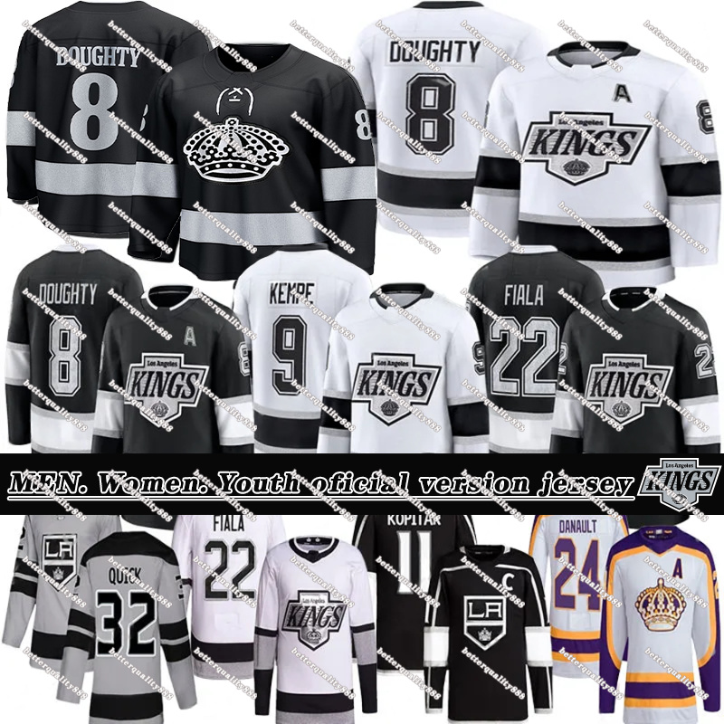 #99 Wayne Gretzky Jersey LA Kings jersey Anze Kopitar Kevin Fiala Adrian Kempe Quinton Byfield Hockey Jerseys