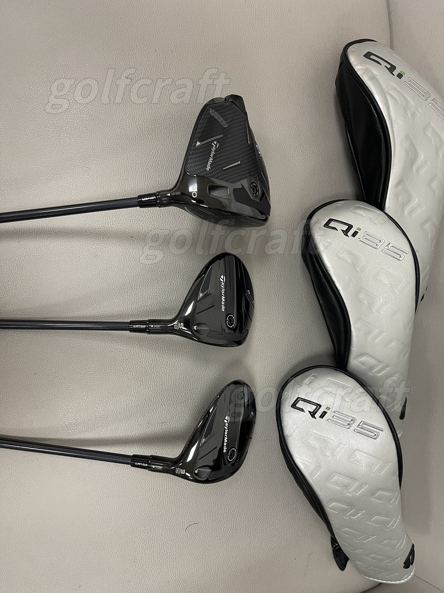 Golf clubs Taylor Mens Qi35 golf Driver and #3 #5 Fairway Woods R/SR/S Flex right hand golf club New Model real photo contact seller clubzen