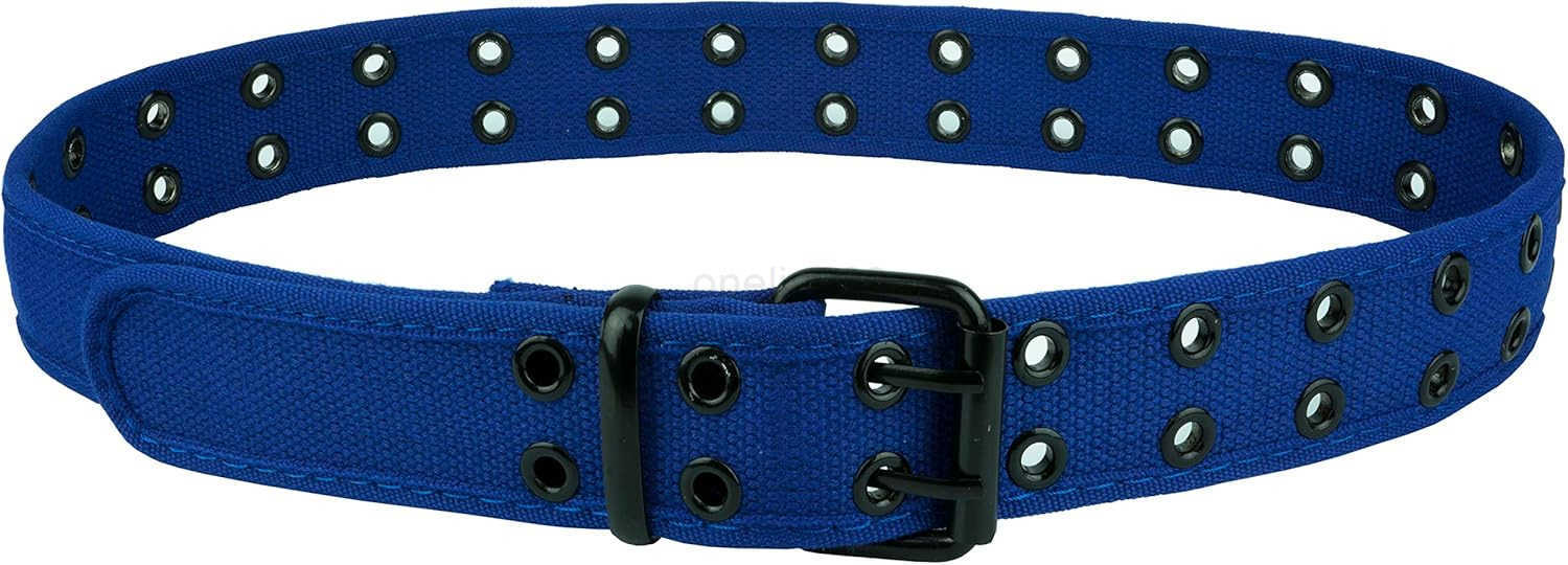 Gelante Canvas Double Grommet Hole Belt 12 Colors W251009