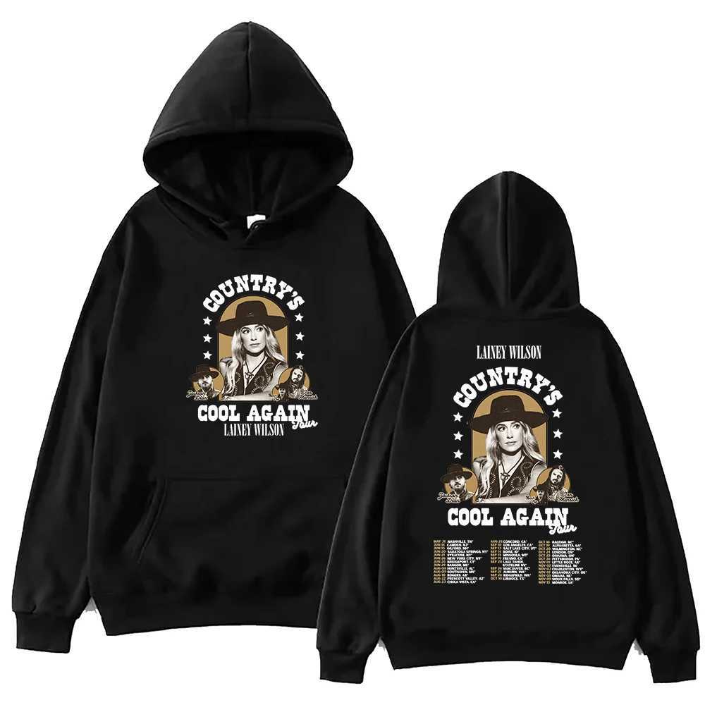 Lainey Wilson Countrys Cool Again Tour 2024 Hoodie Unisex Harajuku Pullover Tops Long Sleeve Hoodies Muisc Tour Fans GiftXJ251009