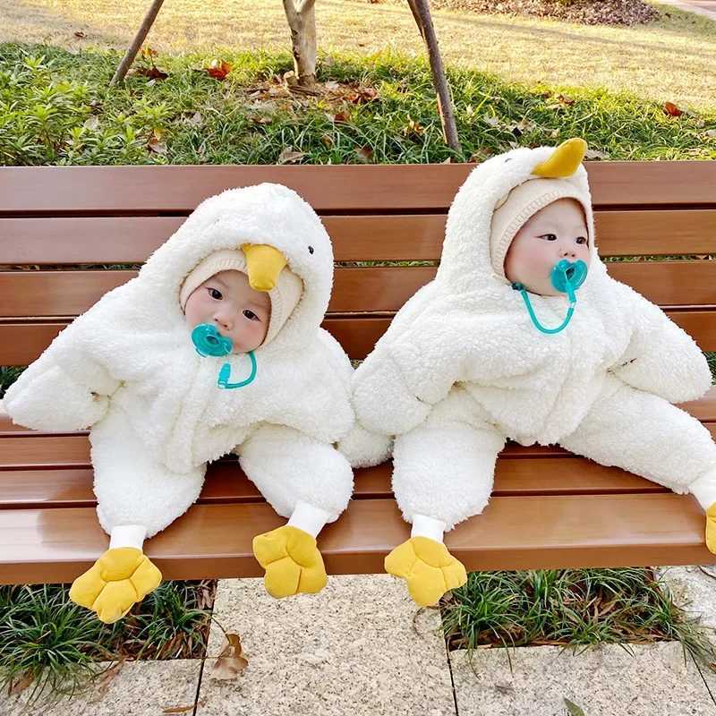 2024 Babies Newborn Girls Boys Clothes Duck Cute Design Bodysuit Padded for Babies Rompers 5day Shipping Hoodies C251009
