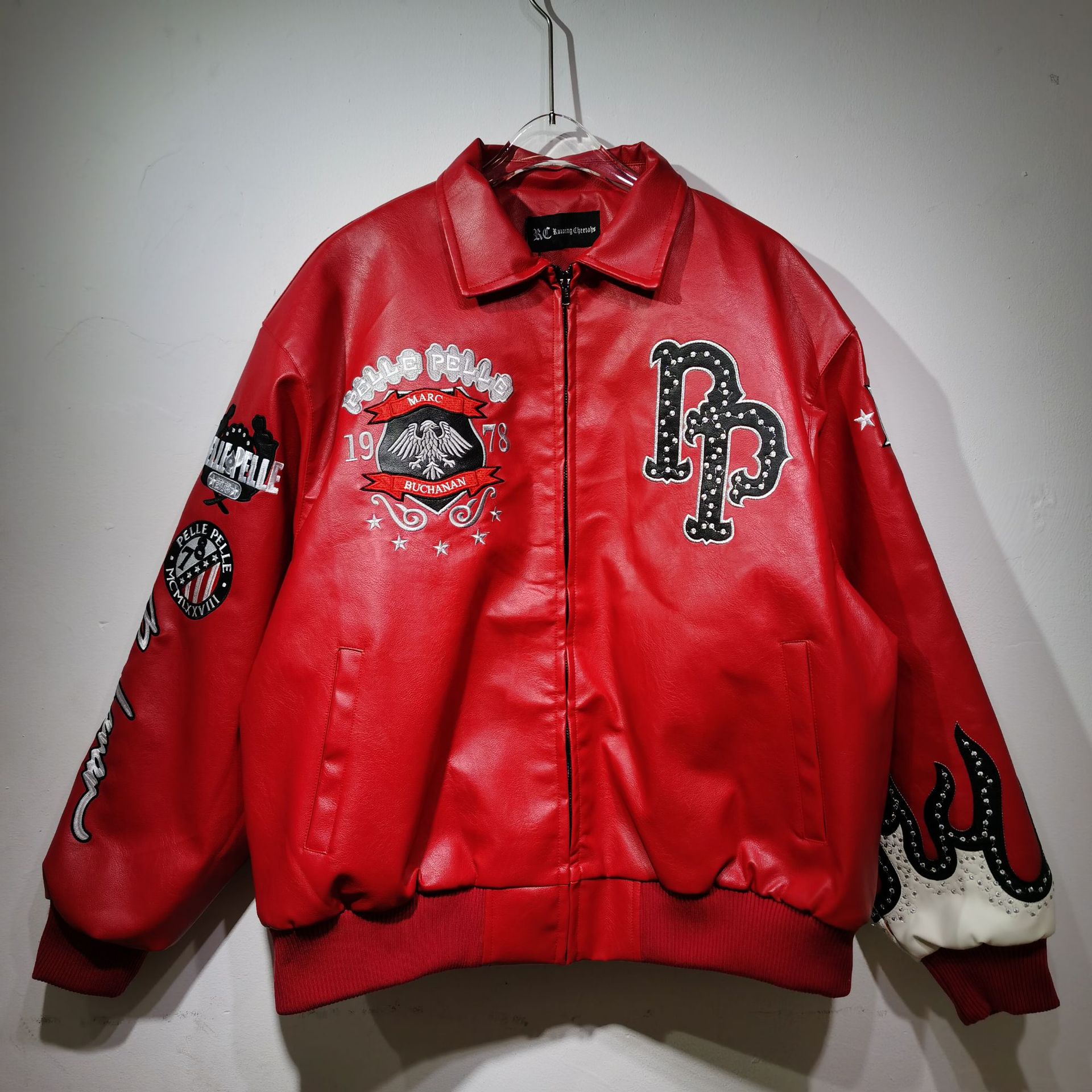 Men's Design Air Force Pilot Jacket Embroidered Baseball Jacket Fashionable and Popular Harajuku Y2K Work Clothes Couple