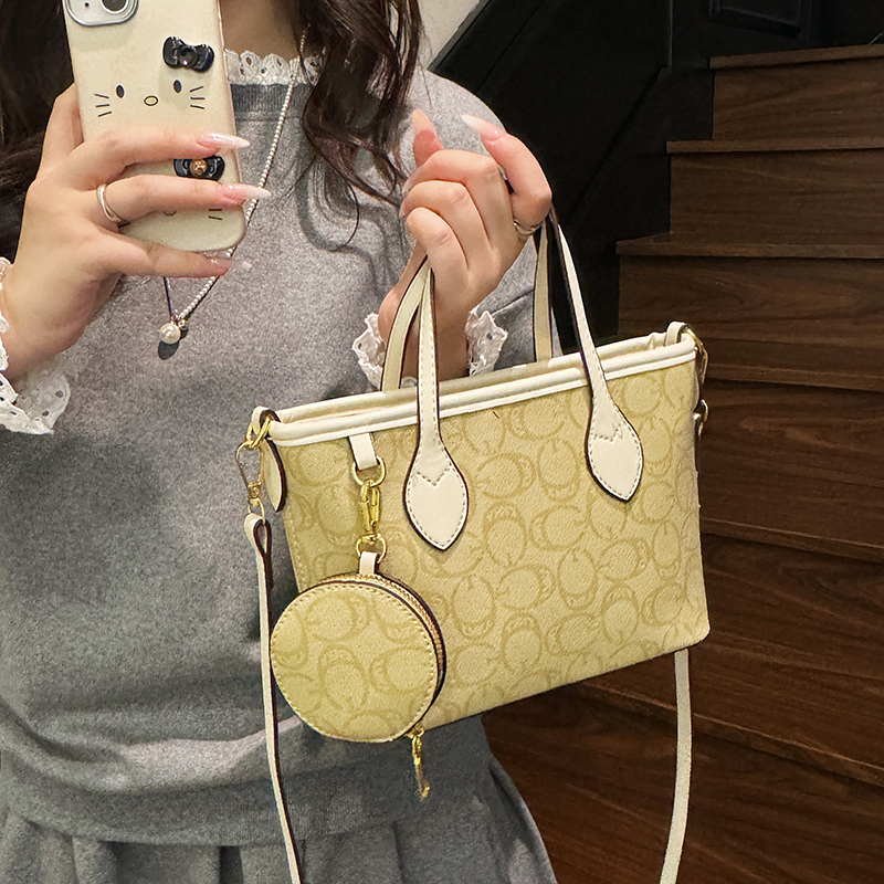 Women's High-End Niche Light Luxury Bags 2025 New Style - Fashionable Printed Crossbody Bags & Popular Top-Handle Bucket Bags