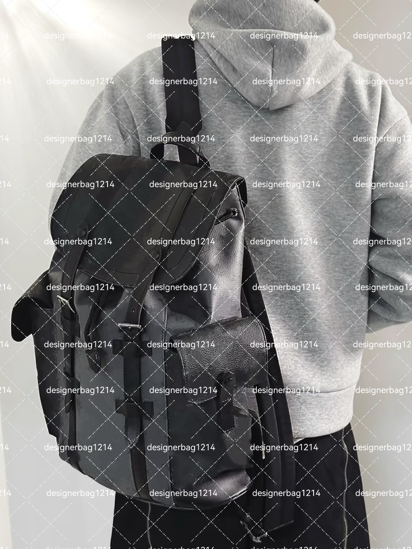 High Quality Fashion Designer Backpack Women's Fashion Designer Men's Backpack Travel Classic print coated canvas parquet leather Backpack Hiking backpack 789