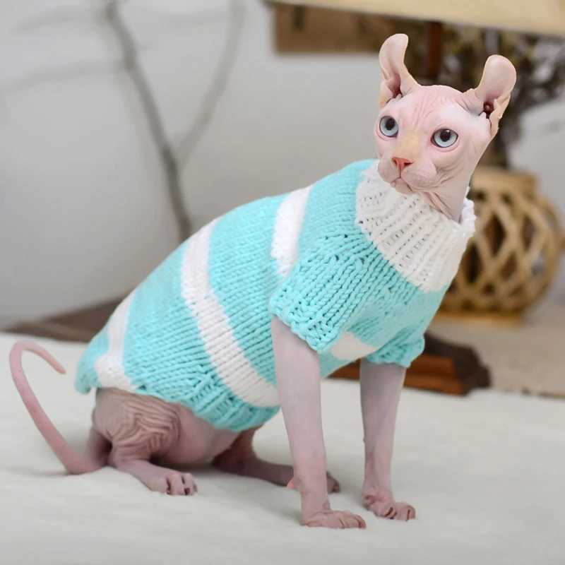 Cat Clothes Winter Warm Soft Dog Cat Handmade Sweater Sphynx Cat Cute Hoodie Clothing Sphinx Kitten Christmas Clothes For Cat C251009