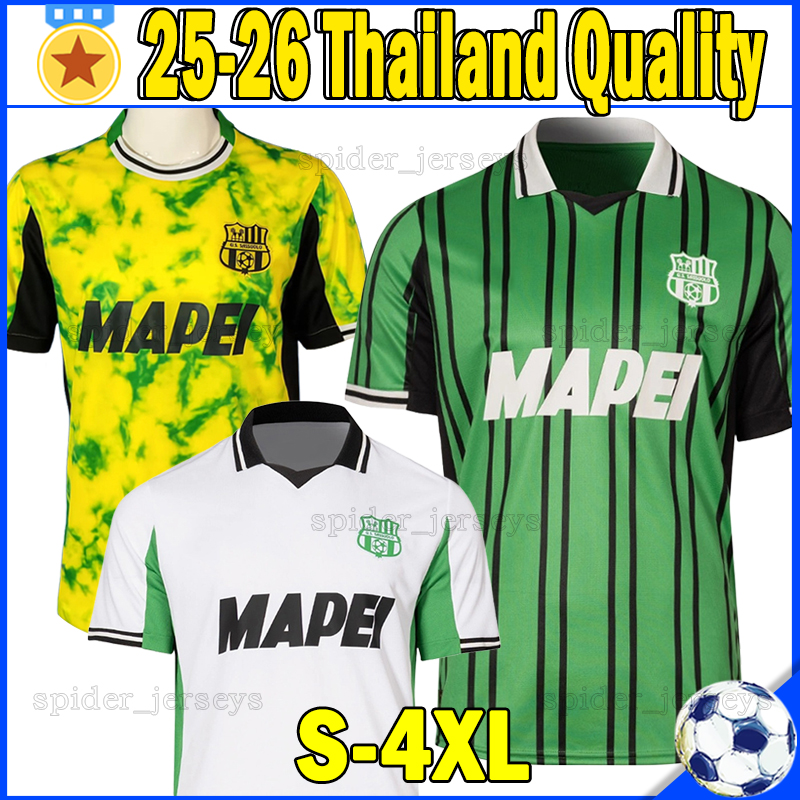 XXXL 4XL 25 26 U.S. Sassuolo Calcio Soccer Jerseys BERARDI DOIG PINAMONTI Football Shirts 2025 2026 LAURIENTE SKJELLERUP PIERINI FADERA MORO CHEDDIRA Men Uniforms Set