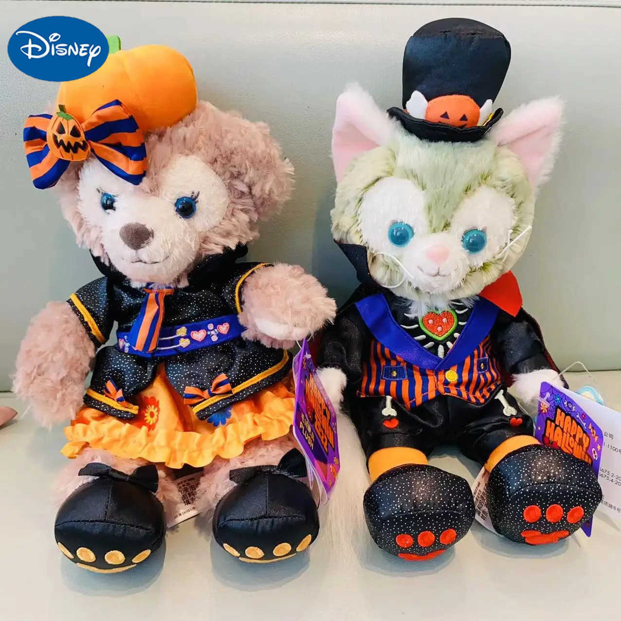 Disney Original Keychains Halloween SteallaLou Duff ShirlyMay Plush Keychains Stuffed Peluch Toys Halloween Gifts H251009