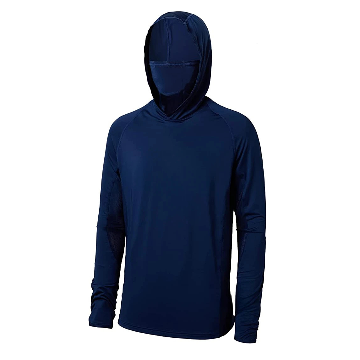 Summer Fishing Shirt UPF 50 Hooded Fishing Clothes Men Face Cover Hoodie Sun Protection Mask Jersey Breathable Camisa De Pesca 251009 - view 3
