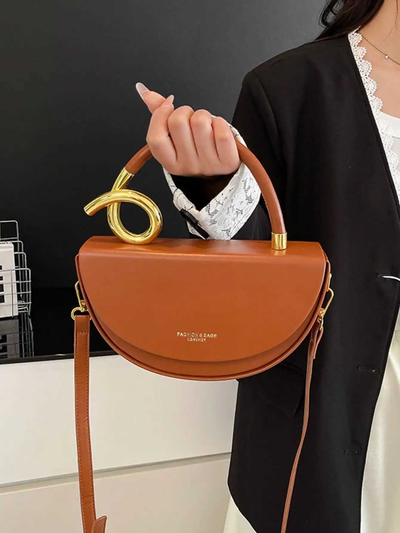 wens fiable solid color handbag casual versatile crossbody bag for daily cmuting party date shopping highend cmuter D251009