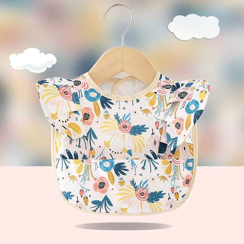 Baby Saliva Towel Waterproof Infant Bibs Kids Feeding Eating Apron Boys Girls Ruffle Towel Toddler Newborn Cartoon Burp ClothsJ251009