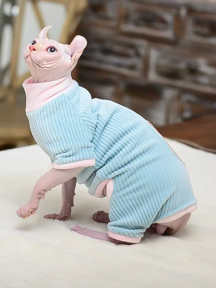 Cat Clothes Winter Warm Soft Cats Cotton Hoodies Jumper Sphynx Cat Costumes Pullover Sphinx Kitten Clothes Cat Supplies For Cats C251009