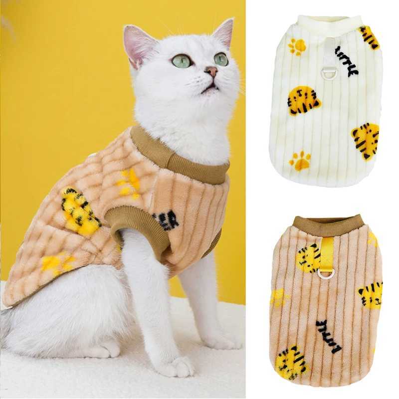 Korean Style Sphynx Cat Sweater with Buckle Winter Warm Pet Clothes for Cats Gotas Garfield Persian Pullovers mascotas Clothing C251009
