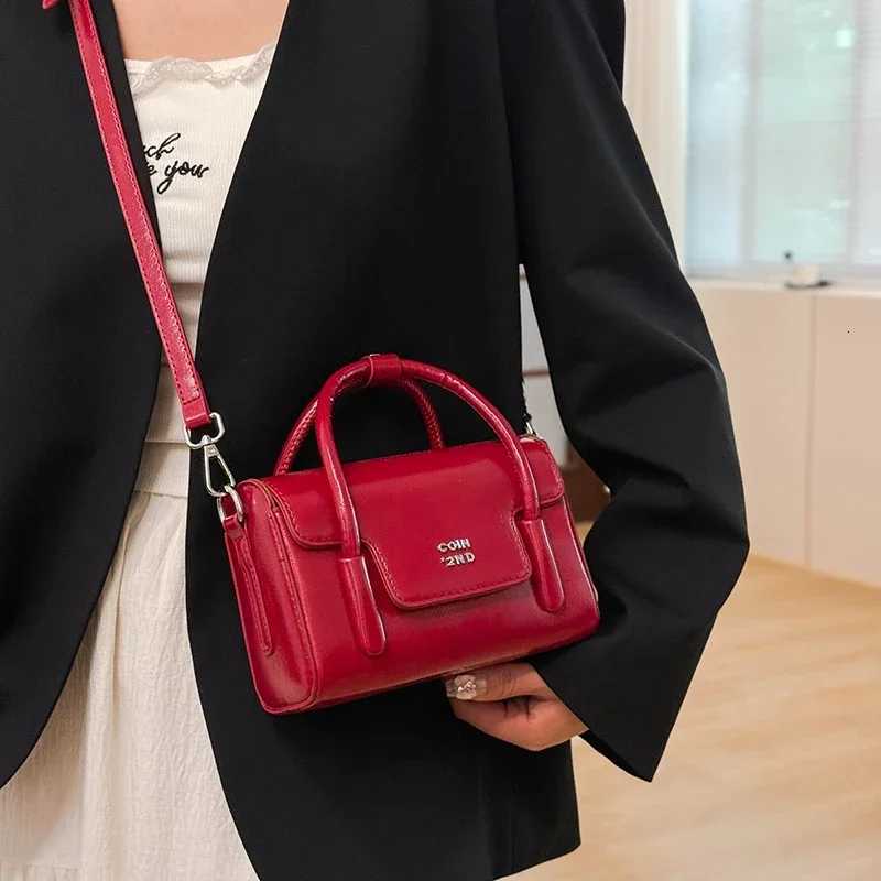 Pu Leather Shoder Bag for Wen Handbag Fi Crossbody Bags Vintage Underarm Bag Square Sahel Black D251009