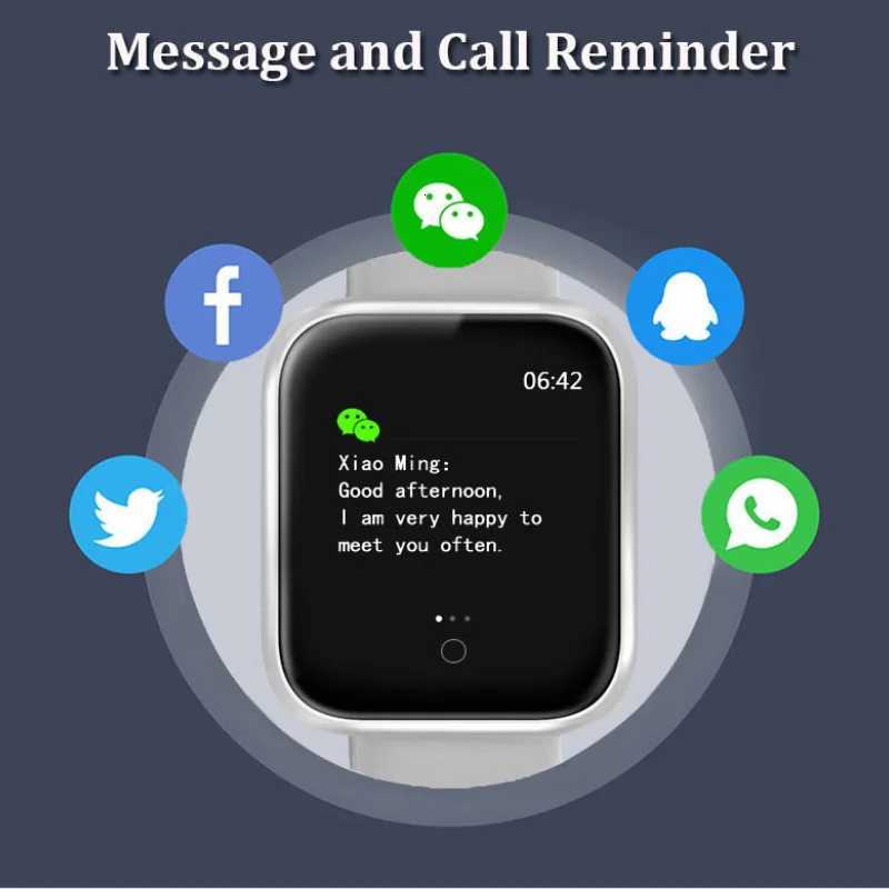 Childrens Smart Digital Watch With Connected Watch Child Step Count Heart Rate Monitoring Bluetooth Wirstwatch for Men Women X2510091