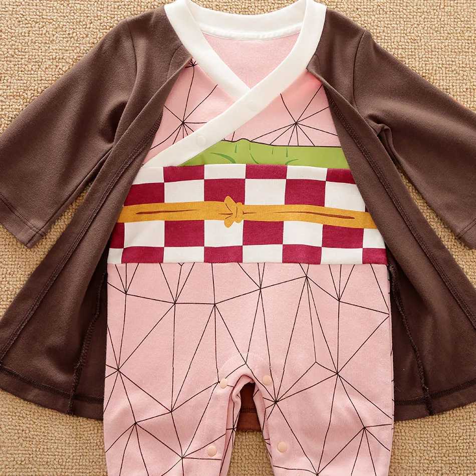 Baby Girl Boy CostumeAnime ClothesNewbornRomper InfantLuffyAkatsukiVegeta Cosplay Jumpsuit ToddlerHalloween Costume 018M C251009