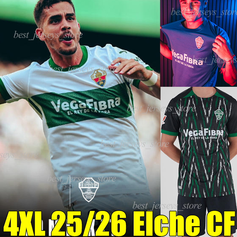 4XL 25/26 Elche CF 3rd Soccer Jerseys 2025 2026 JOSAN MOURAD BENEDETTO men kids kits sets Football Shirt AGUADO BOAYAR R.MENDOZA MARCONE A. ALVAREZ Camisetas De Futbol