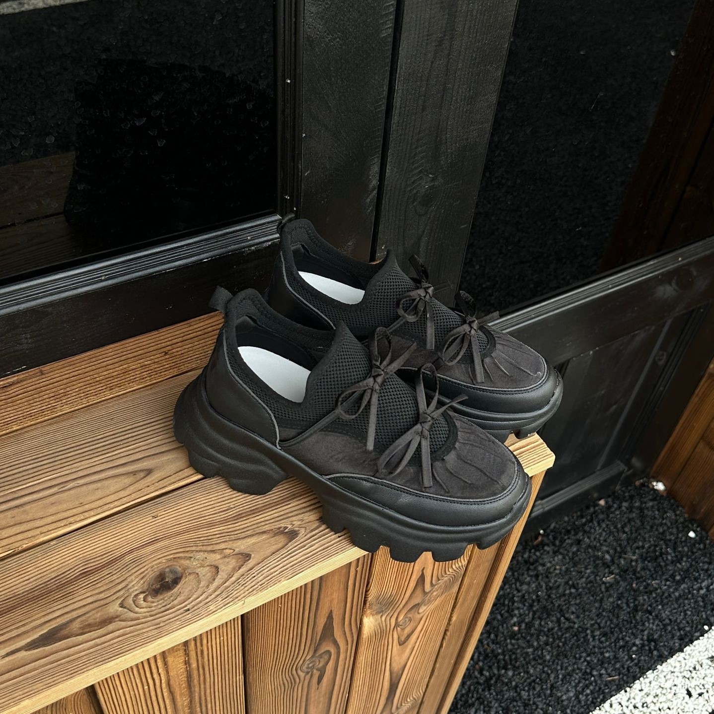 Women's Sports Designer - Thick soled Height Boosting Round free shipping Head Luxury shoes Bow Hot