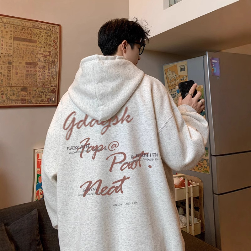 Designer Hoodie Designer Shirt American Retro Fleece Sweatshirt For Men Spring Trendy Letter Print Hoodie Loose Couple Jacket Casual Fashion