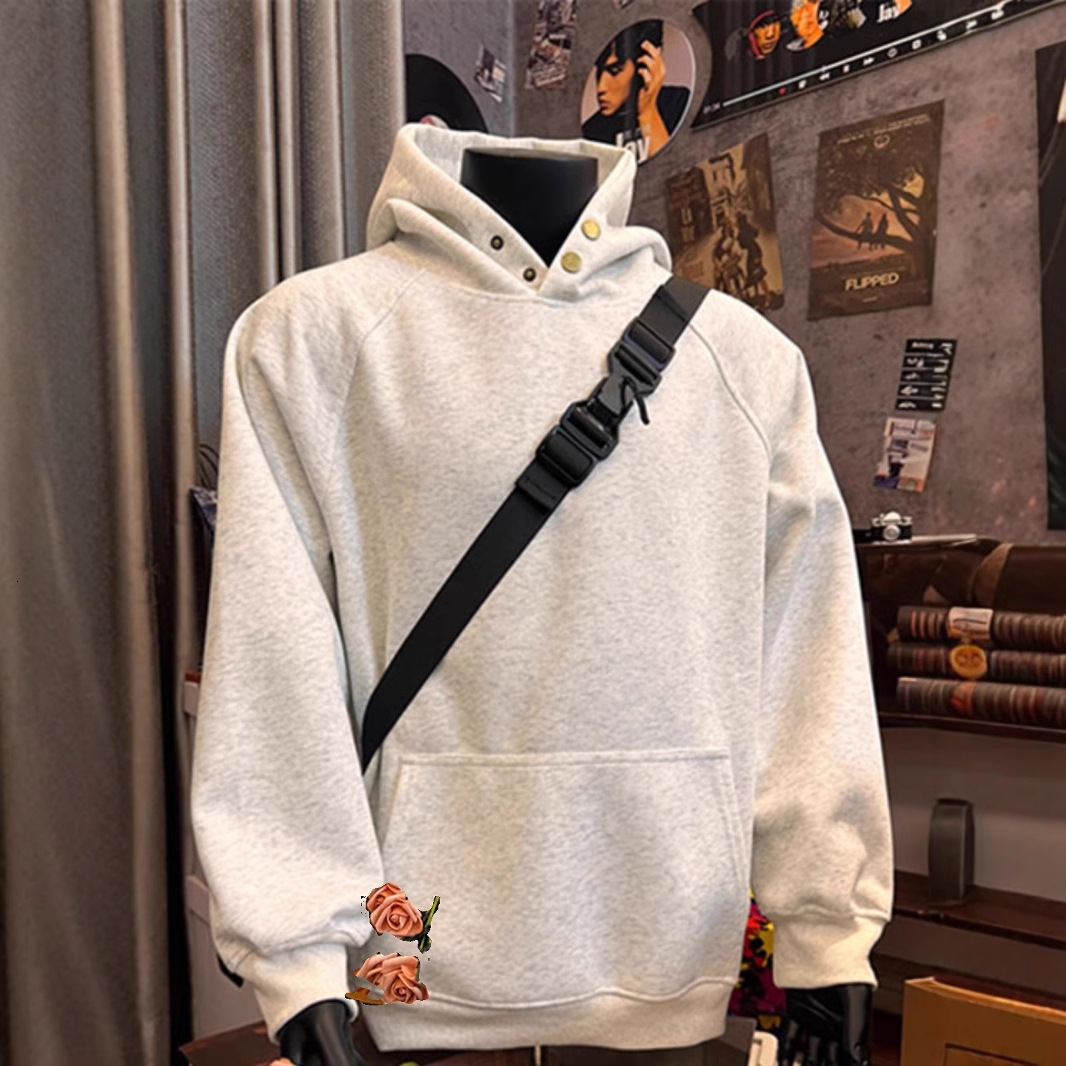 420g Heavyweight Stiff Sweatshirt Men's Autumn Winter American Style Pullover Designer Shirt Hoodie Designer Hoodie Cleanfit Fleece Short Jacket Trendy
