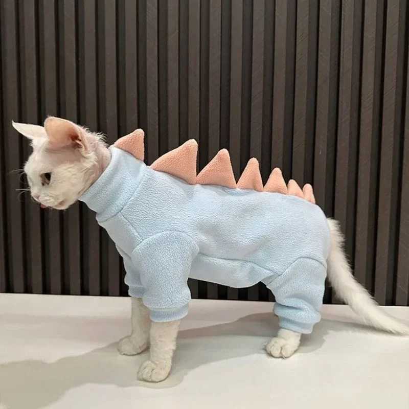 Autumn and Winter New Hairless Cat Dinosaur Clothes Autumn German Clothes Cat Four legged Clothes Personalized Trendy Style C251009