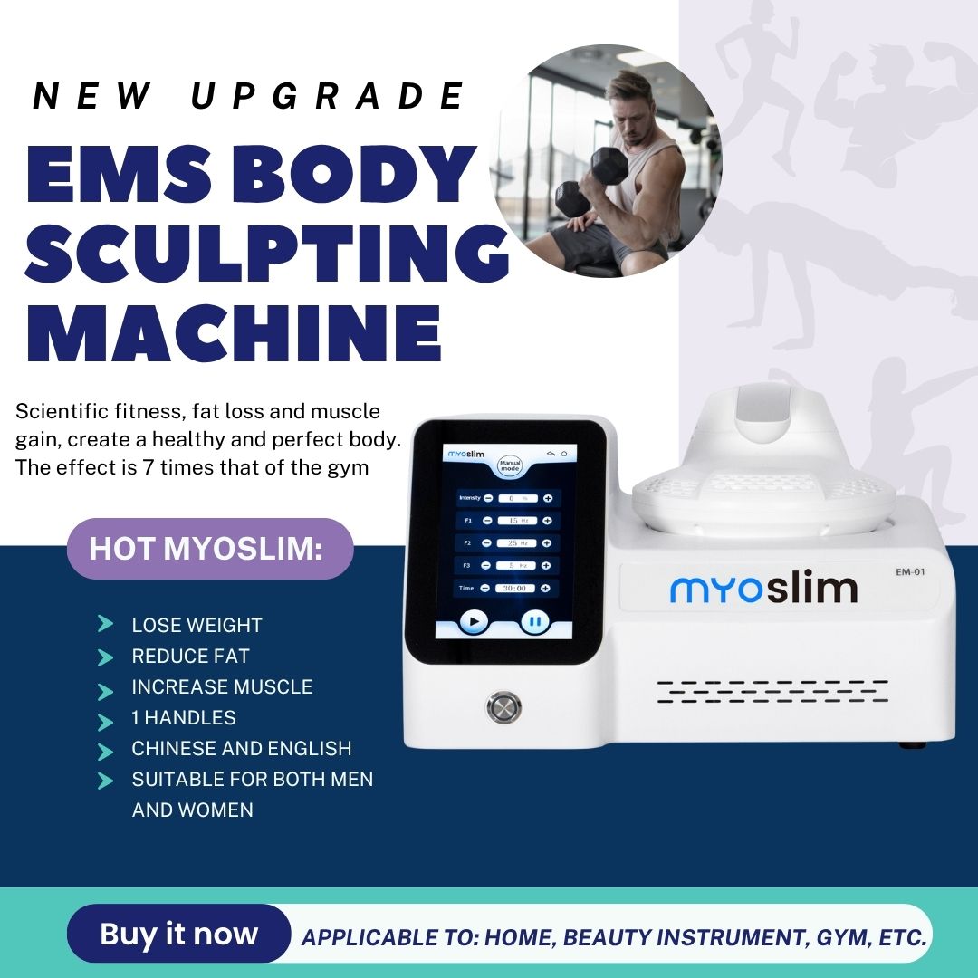 Professional EMS Body Sculpting Machine Fat Burning MYOSlim Non-Invasive Beauty Equipment For Personal Body Contouring and Muscle Firming