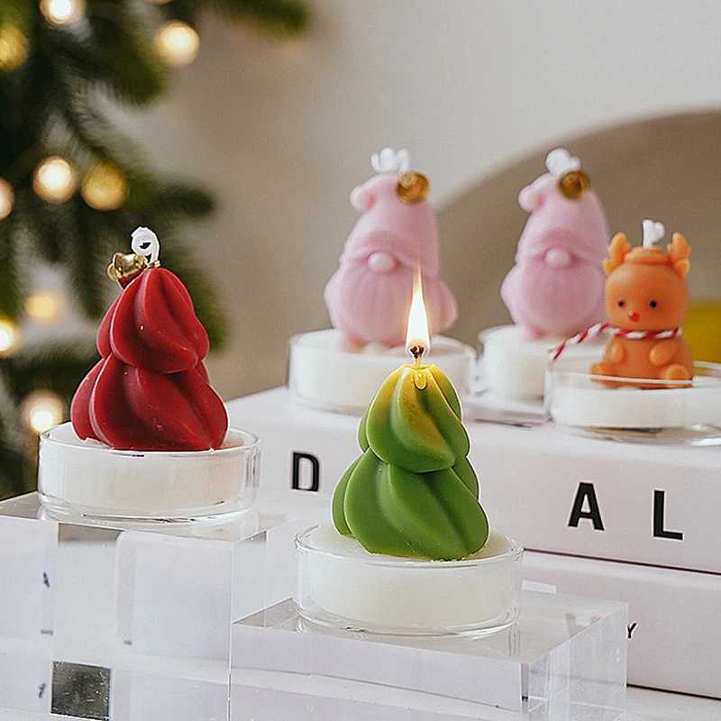 Christmas Trees Aromatic for Table Decoration and Accessories Xmas Guest Gift Tealight Candles S25109 S260204