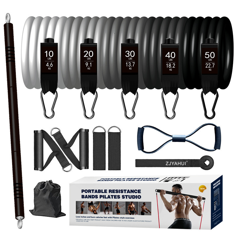 300 pound fitness resistance band set yoga boots exercise equipment home gym mens weight fitness 240930