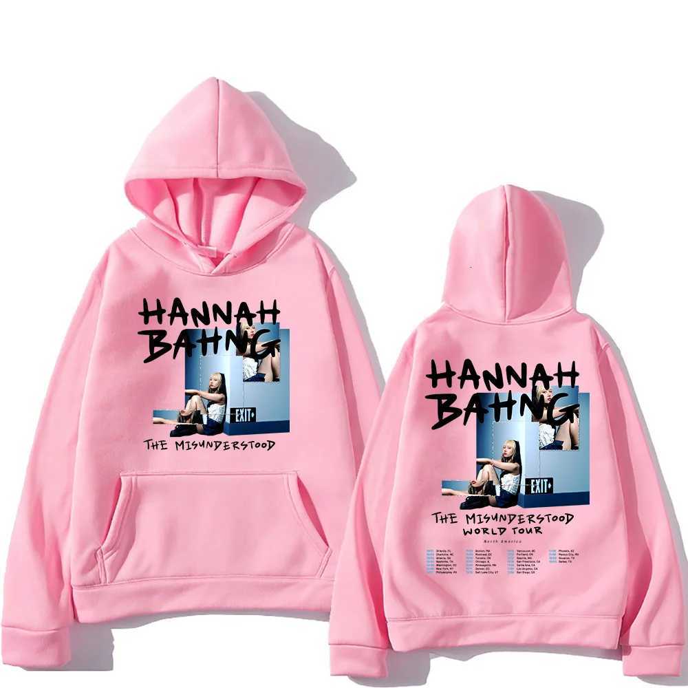 Hannah Bahng Hoodie Hannah Bahng The Misunderstood Tour 2025 Sweatshirts Fashion Y2K Clothing Unisex High Street Pullover HoodyXJ251009