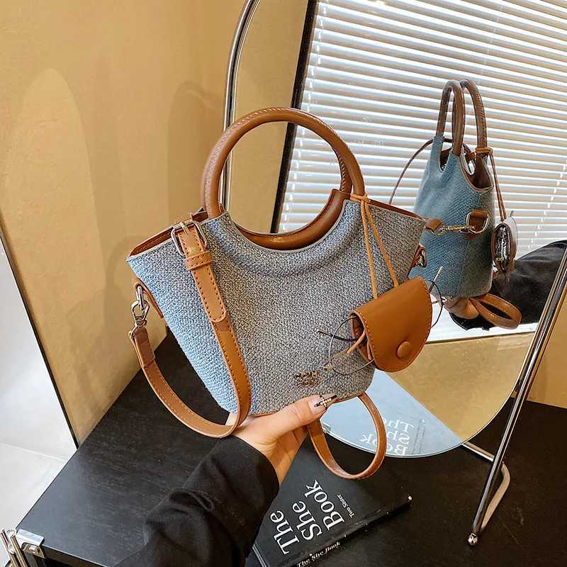 Fi Ctra Color 1 Bag Leather Pahwork Wen Handbag Korean Casual Fi Simple Fem Cross body Bags D251009