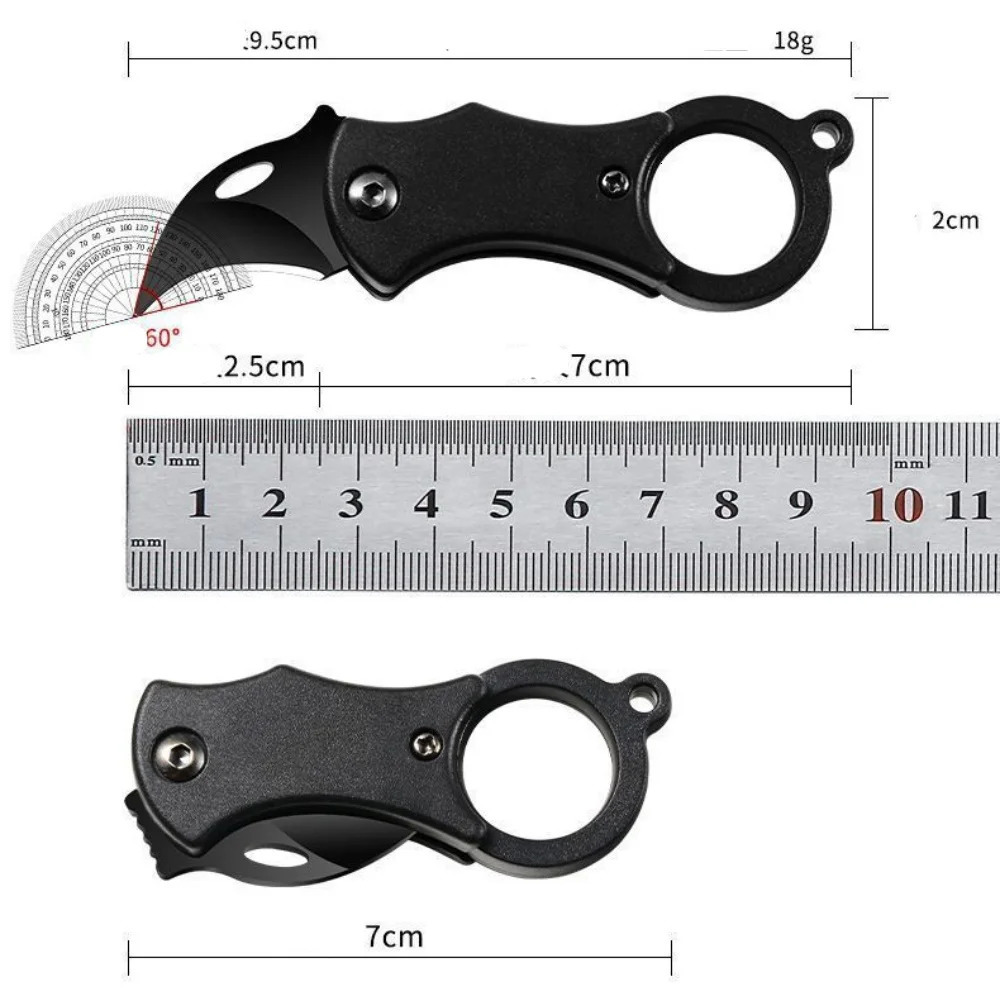 Folding Knife Outdoor EDC Fox Claw Box Cutter Camping Portable Rope Selfdefense Tool Gear 251009