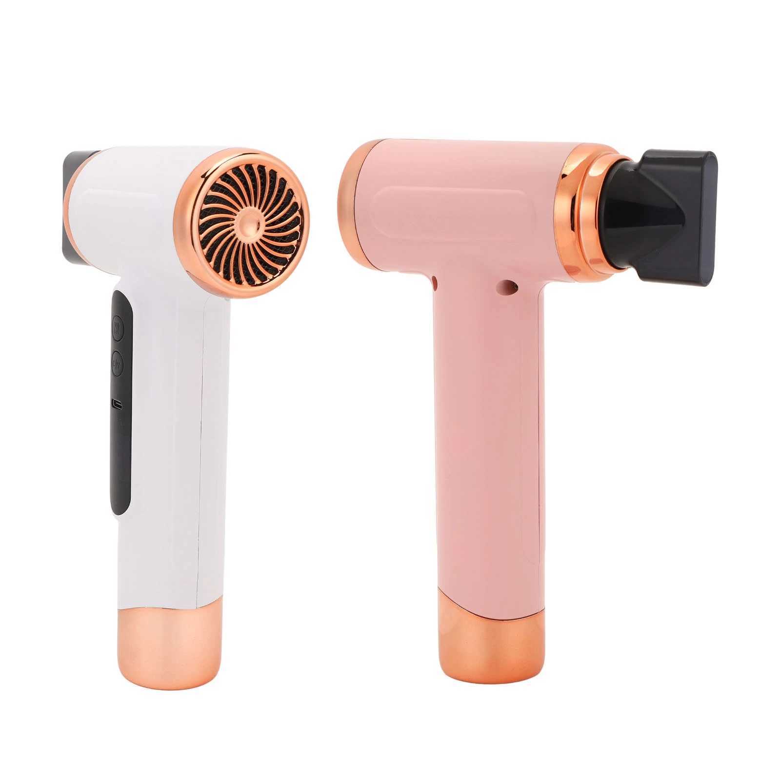 Cordless Hair Dryer 15000mAh Portable USB Rechargeable Air Hair Dryer with USB Charging Cold Hot Wind 200W for Dormitory C251009
