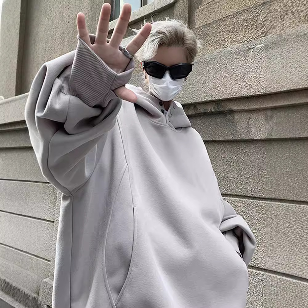 Heavyweight Sweatshirt Designer Shirt For Men Autumn Winter American Retro Designer Hoodie Trendy Stiff Pullover Hooded Jacket Oversize Fashion
