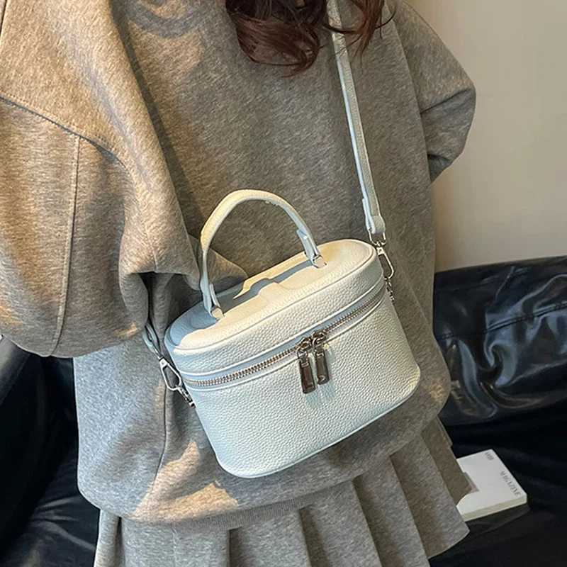 Spring Summer Versatile Mini Crossbody Bags for Wen Korean Solid Color Zipper Design Phe Lipstick Purse Fem D251009