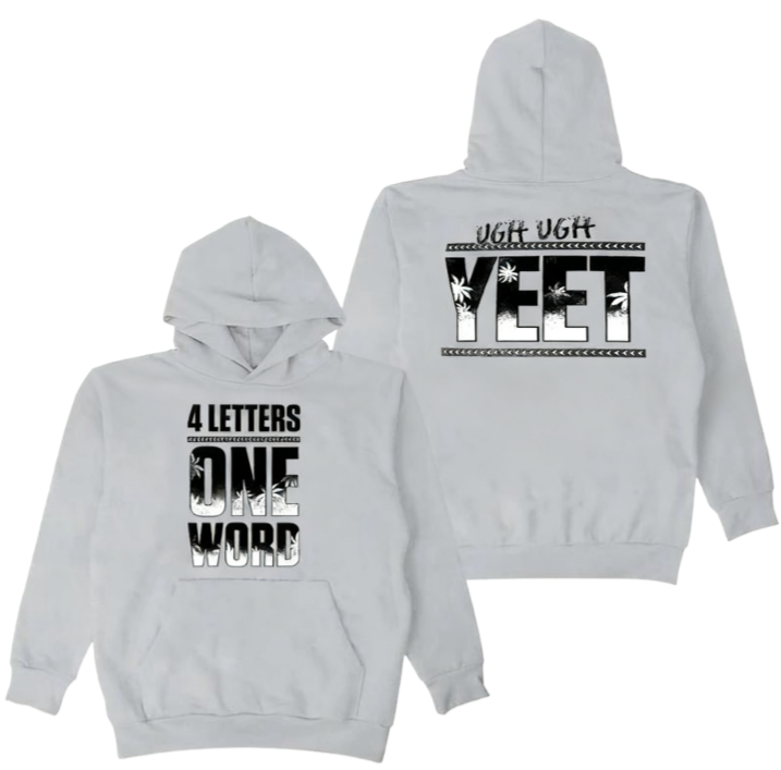 Men's Hoodies Jey Uso Four Letters One Word Hoodie 2025 Yeet Logo Long Sleeve Streetwear Men Women Hooded Sweatshirts