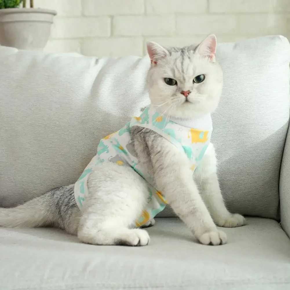 Pet Surgery Recovery Suit Comfortable Pet Postpartum Clothes Professional Pet Cat Surgery Shirt C251009
