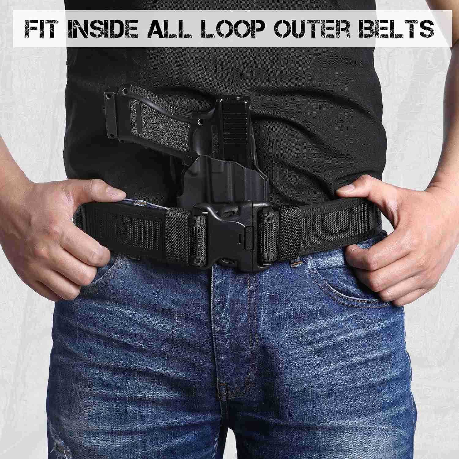 15 Inner Hook Liner With Metal Fits Inside Duty Belt for 1752 Loop Outer Belt W251009