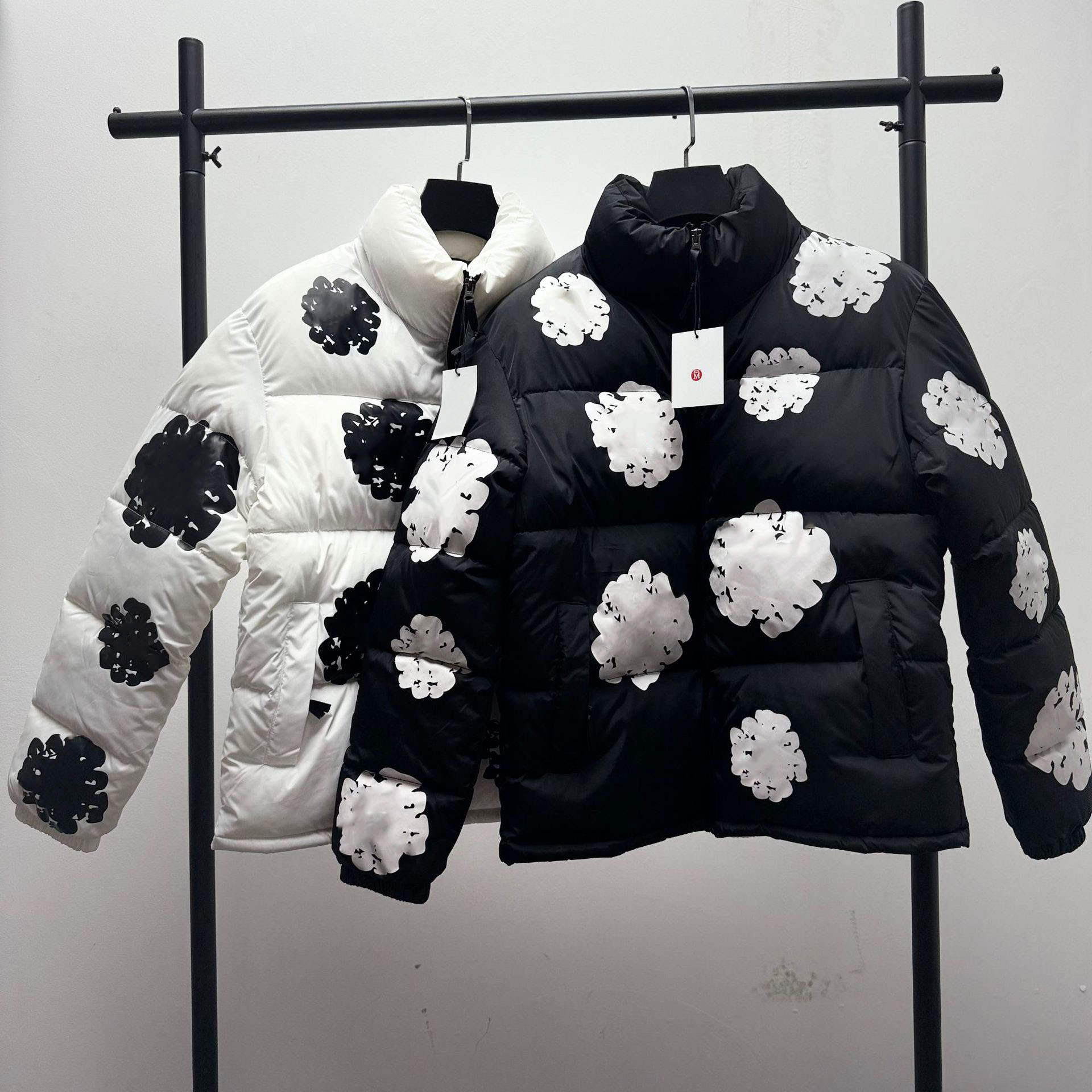 Men's Designer Jackets American Style High Street Cotton Casual Versatile Men's Women's Trendy Standing Collar Cotton Jacket